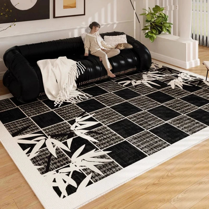 Large Area Non-Slip Carpet for Living Room and Bedroom - Soft Minimalist Floor Rug