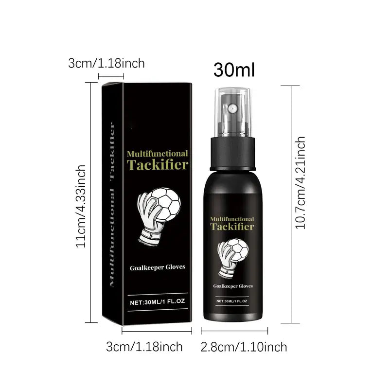 Football Goalkeeper Grip Spray 30ml – Safe, Harmless, Enhances Glove Grip