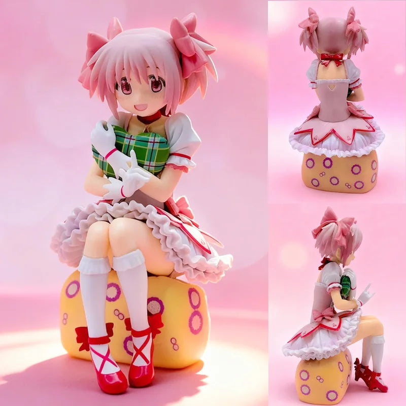 Anime Girl Collectible Figure - Madoka Kaname Noodle Stopper Model, Desktop Decoration