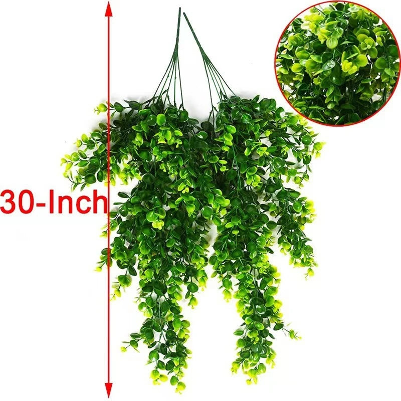 Artificial Eucalyptus Vine Wall Hanging for Home Garden Decor - 75cm