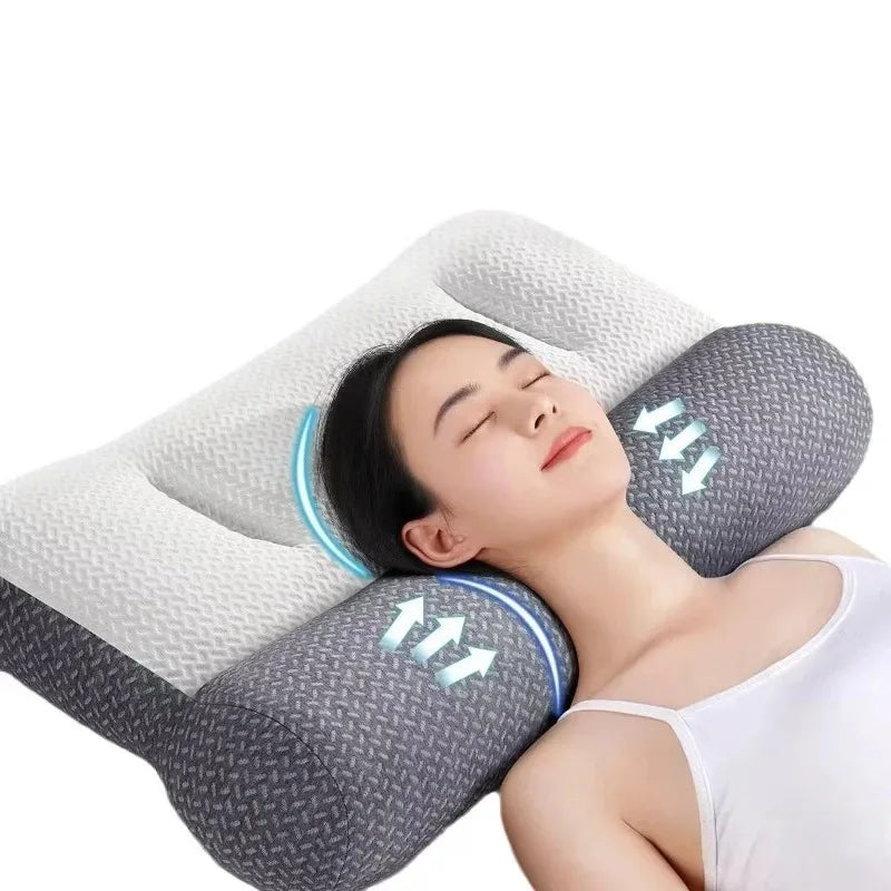 Reverse Traction Pillow for Neck Support - Soybean Fiber Cervical Pillow
