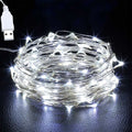 USB LED Fairy String Lights Copper Wire Decor for Holiday Wedding Party