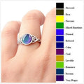 Moon Stone Color Changing Mood Ring - Adjustable Fashion Jewelry Gift