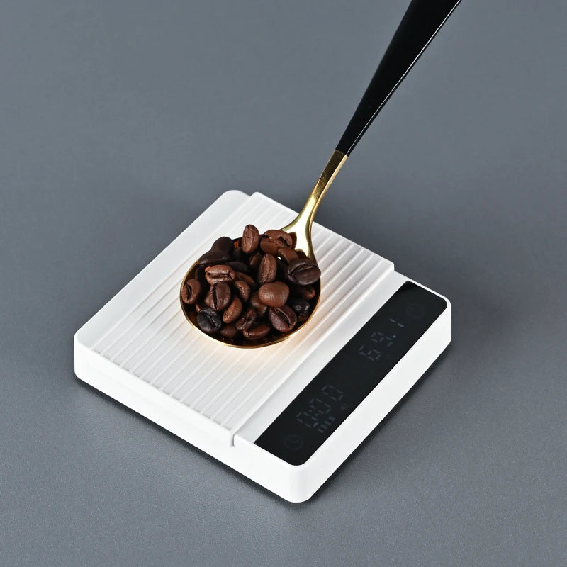 Mini Coffee Scale 2kg/0.1g Digital Kitchen Food Weighing Scale with Timer