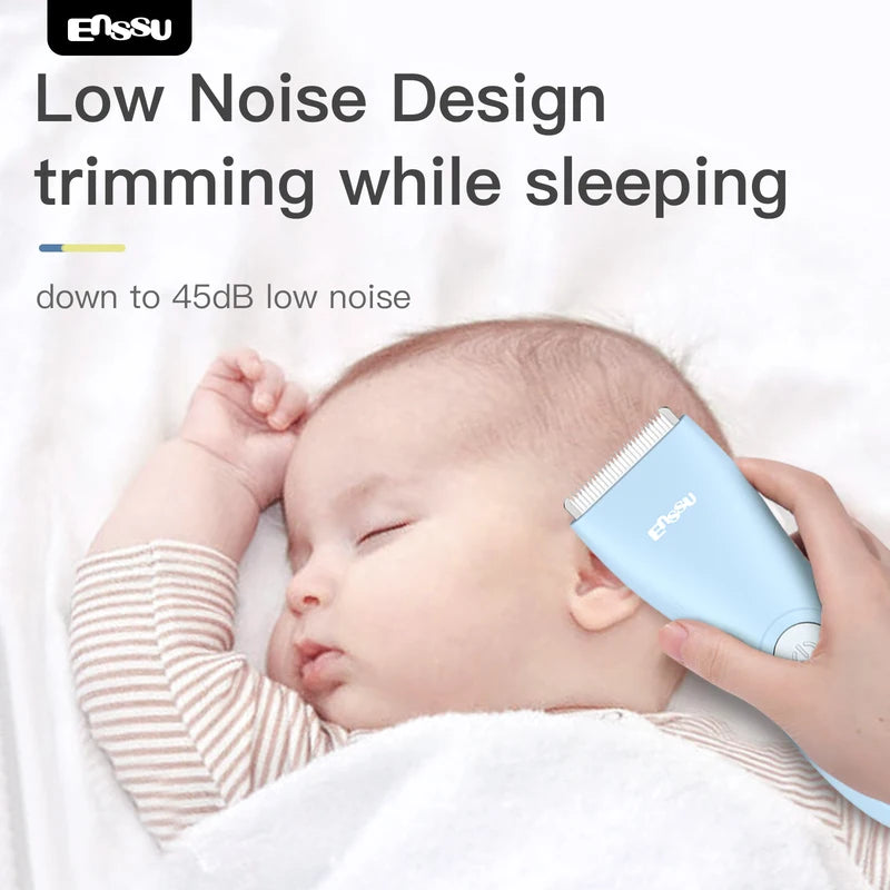Baby Hair Clipper Ultra Quiet Waterproof Electric Trimmer for Infants & Kids