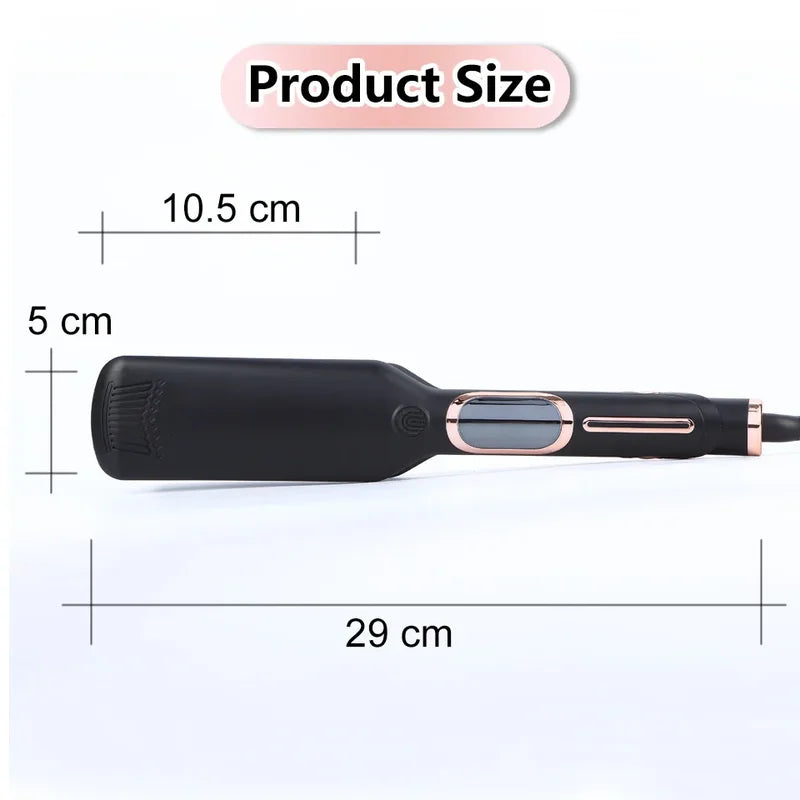 High-Temperature Hair Straightener & Curling Iron Dual-Purpose Styler