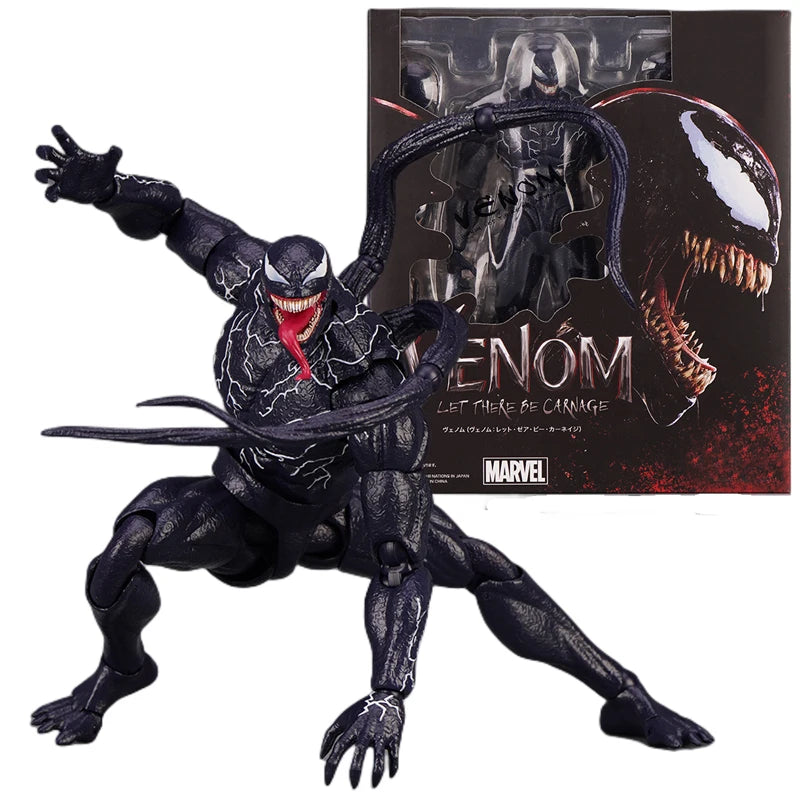 Venom Carnage Action Figure - Collectible Movable Toy Statue for Kids & Fans