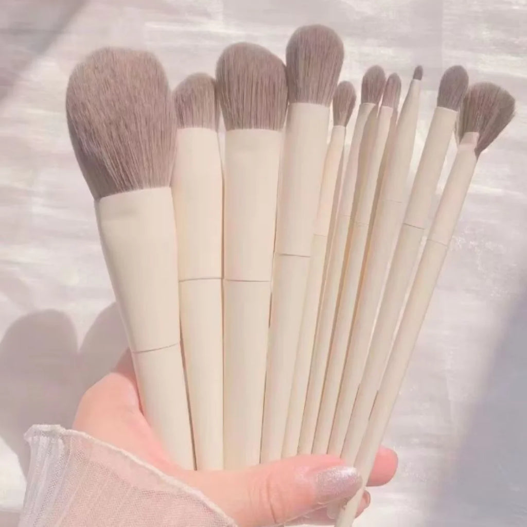 Soft Fluffy Makeup Brush Set - Eye Shadow Foundation Blush Blending Tools