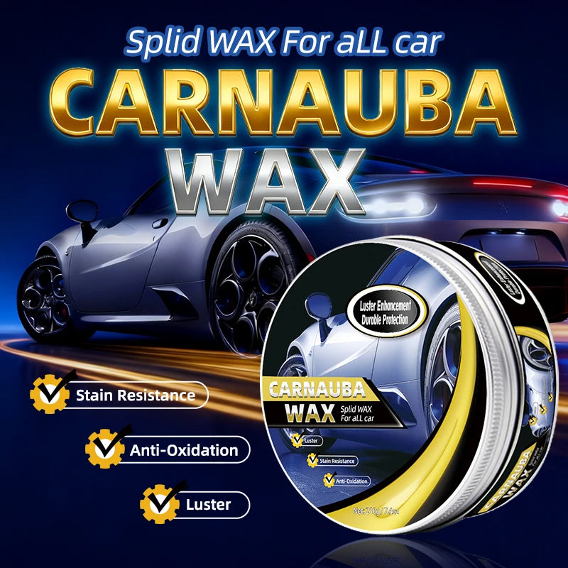 Car Wax Crystal Plating Set Waterproof Glossy Paint Coating for Vehicle Protection