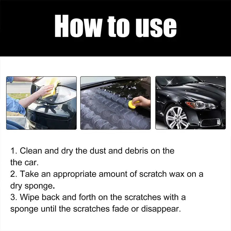 Car Scratch Removal Wax Kit 120ml for Light Paint Scratches Polishing