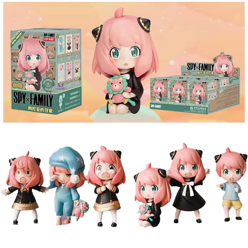 Spy X Family Anya Blind Box Toy Figures - Cute Collectible Surprise Doll Set