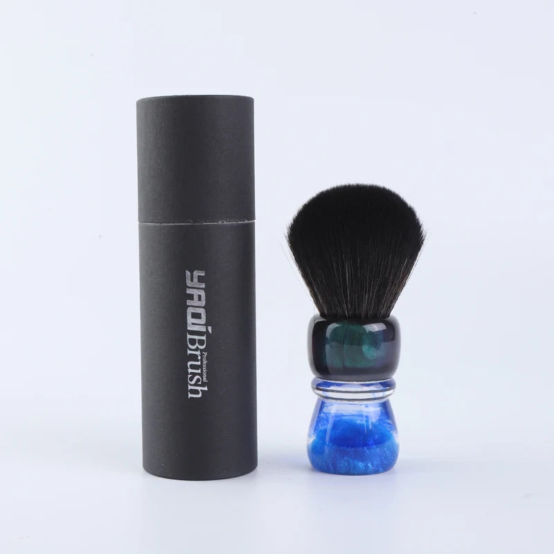 Synthetic Hair Shaving Brush 28mm Resin Handle Men Wet Shaving Brush