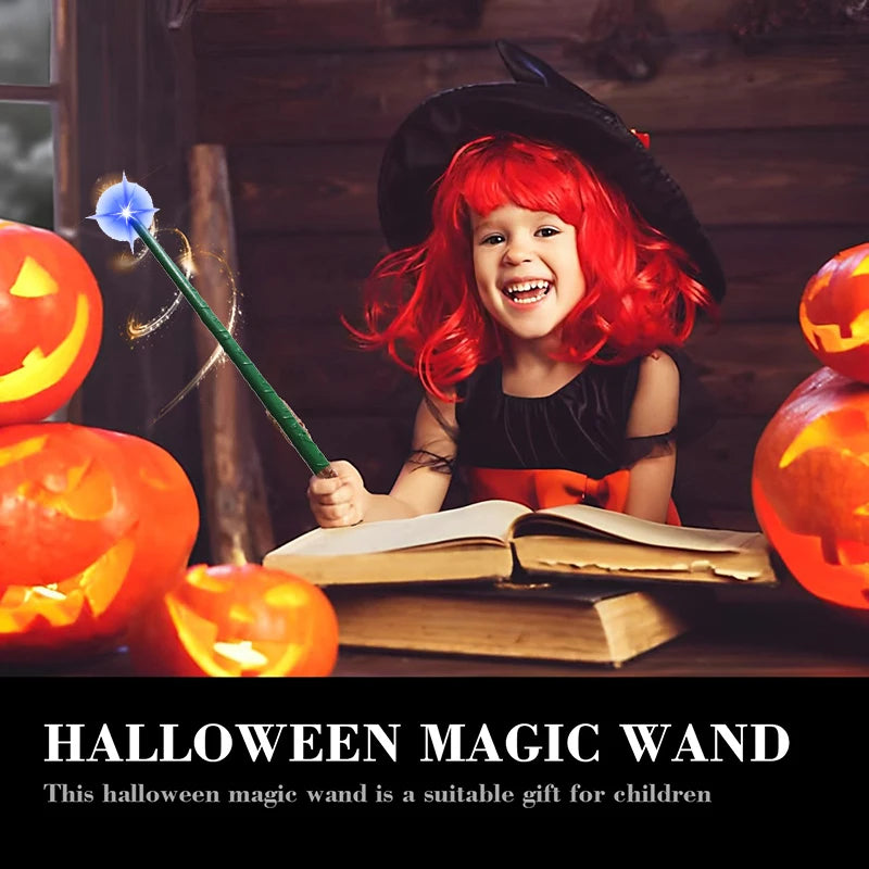 Glow Light Up Wizard Wand for Kids with Sound & Light Halloween Costume Accessory