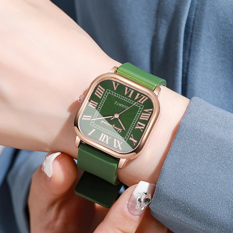 Women’s Casual Silicone Band Quartz Wristwatch with Roma Dial - Multiple Colors