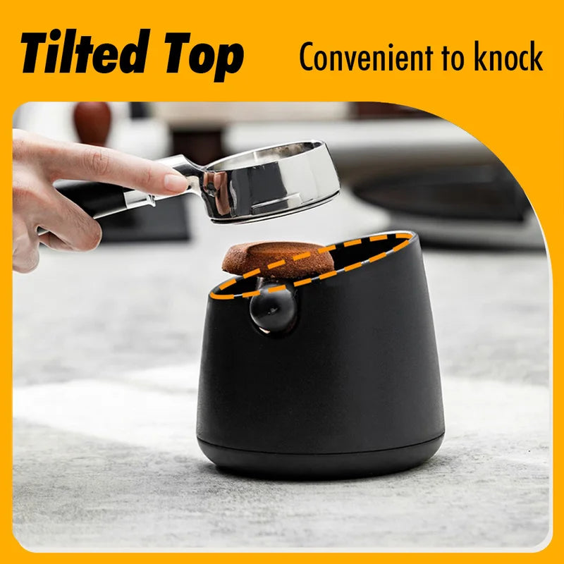 800ML Coffee Knock Box with Rubber Bar - Espresso Grounds Waste Bin