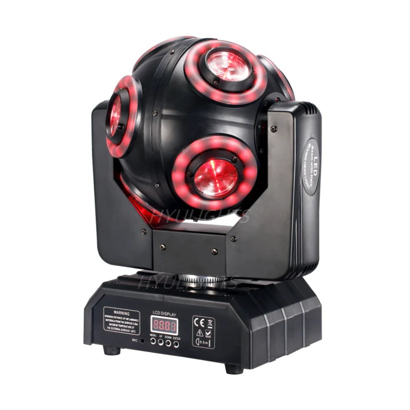 LED Moving Head Light 8x15W RGBW 4in1 Stage Effect with Infinite Rotation