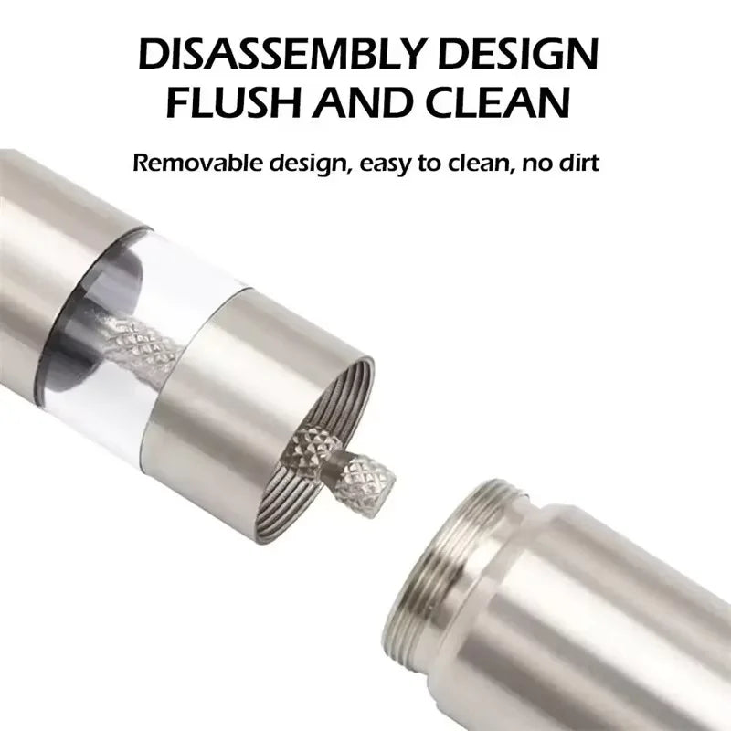 Stainless Steel Manual Pepper Grinder, Eco-Friendly Salt & Spice Mill, Compact Portable Kitchen Tool