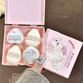 Mini Makeup Sponge Set with Box - Soft Velvet Facial Beauty Tools 5pcs