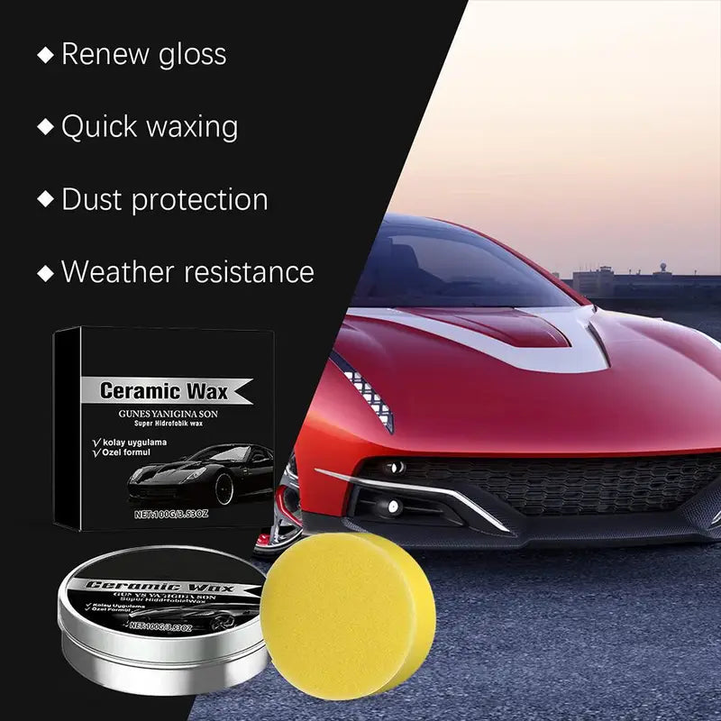 Ceramic Car Wax Coating Polish for Scratch Repair & Long-Lasting Shine