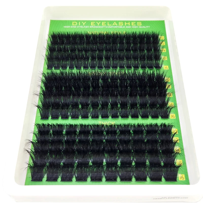 Fluffy Lash Clusters 10-16mm DIY Eyelash Extensions False Lashes Pack