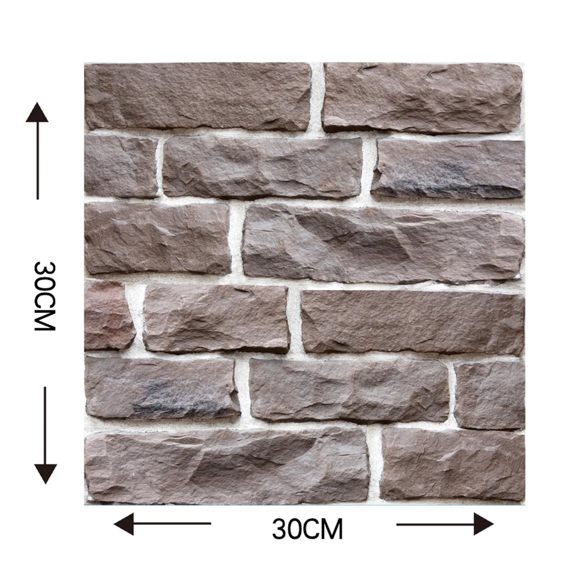 Removable 3D Brick Wall Stickers Self-Adhesive Waterproof Wallpaper for Living Room & Kitchen