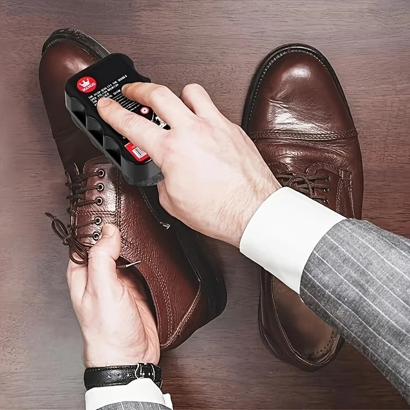 Shoe Oil Sponge Set - Faux Leather Polish and Care for Shoes, Boots, Bags, Furniture