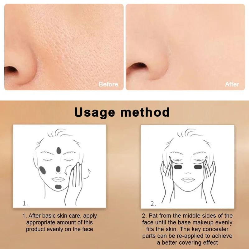 High Coverage Liquid Foundation with Waterproof Matte Finish - Multiple Colors