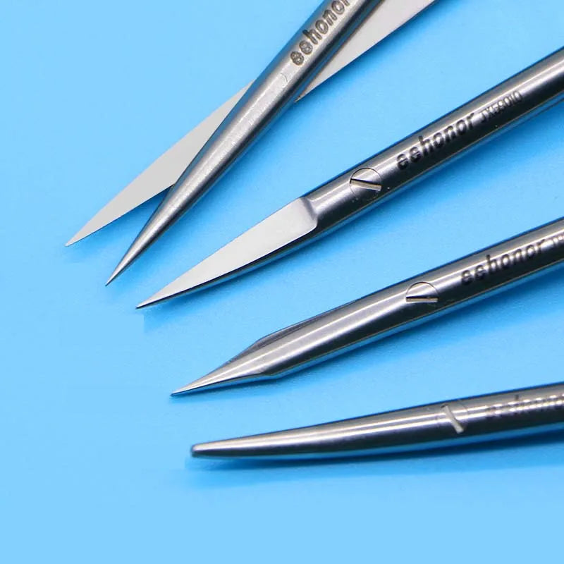 Eyelid Surgical Scissors Fine Tweezers for Ophthalmic & Beauty Use