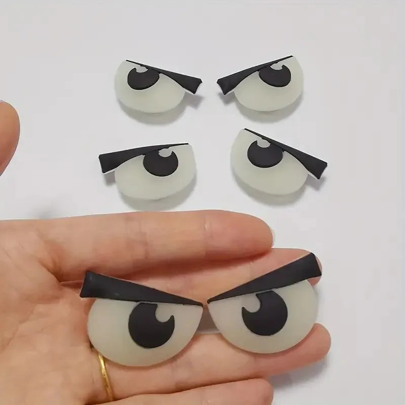 Fluorescent Big Eyes Shoe Charms Set Self-Luminous Shoe Accessories DIY Decor