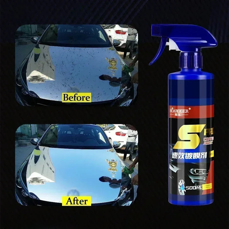 500ml 3-in-1 Car Ceramic Coating Spray Hydrophobic Wax Polish Repair
