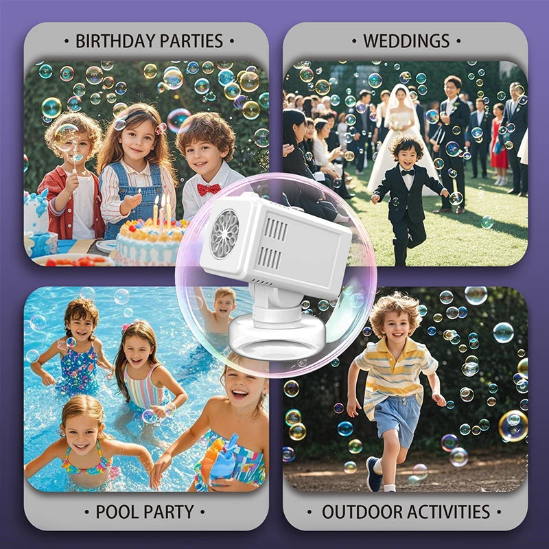 10 Hole Bubble Floor Machine for Weddings Outdoor Activities Child Play Non Battery