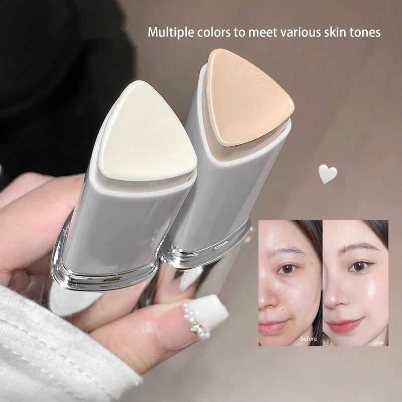 2-in-1 Color-Changing Foundation Stick - Lightweight Moisturizing Brightening