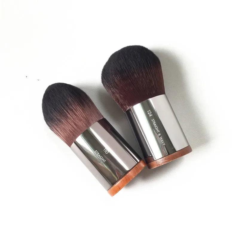 Kabuki Brush Foundation and Powder Makeup Brush Set - Portable Multi-Purpose Face Brush