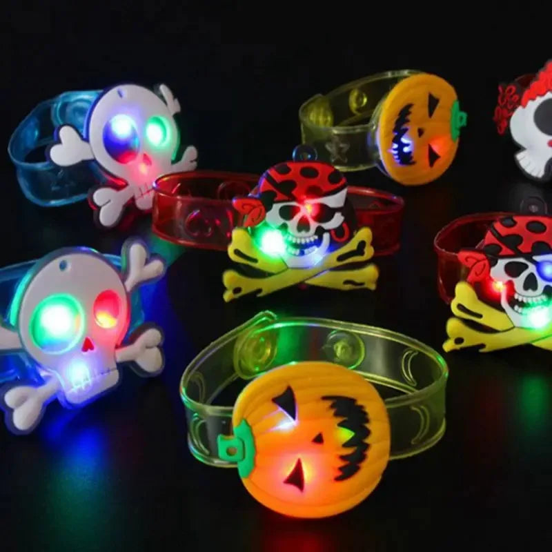 Glow-in-the-Dark Halloween Bracelets and Rings Kids Party Favors 12-36 Pack