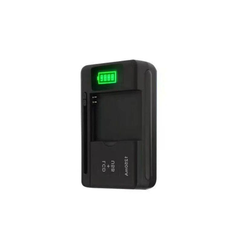 Universal 2-in-1 LCD Battery Charger for Mobile Phones 32-55mm Screen USB US/UK/EU Plug