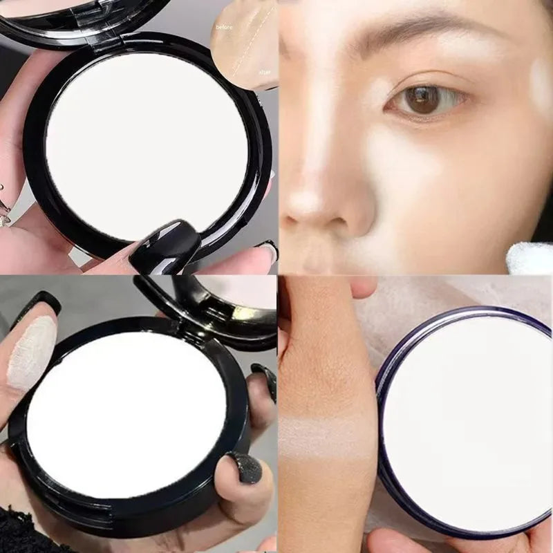 Matte Translucent Setting Powder Oil Control Compact Face Foundation