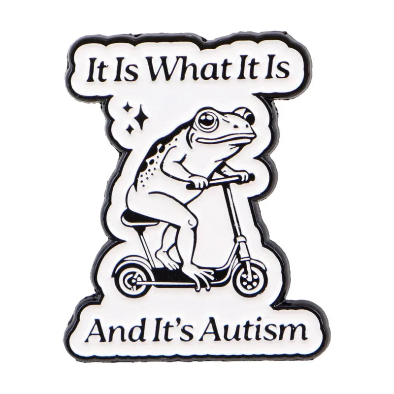 Funny Frog Enamel Pin Animal Brooch Lapel Pin Jewelry Gift for Friends & Kids