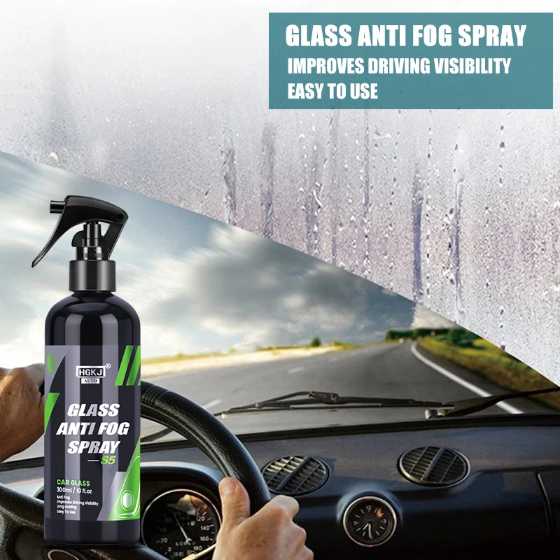 Car Anti-Fog Spray Liquid for Windshield & Glass - Rainproof Water Repellent
