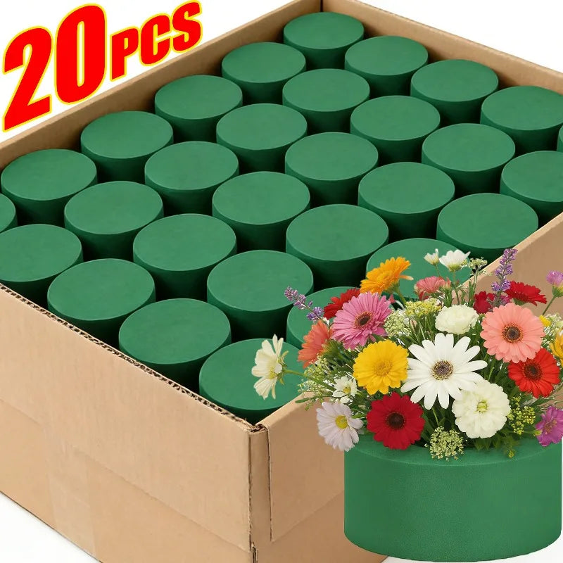 Green Floral Foam Block 8x8x4cm for Flower Arrangements & Wedding Decor