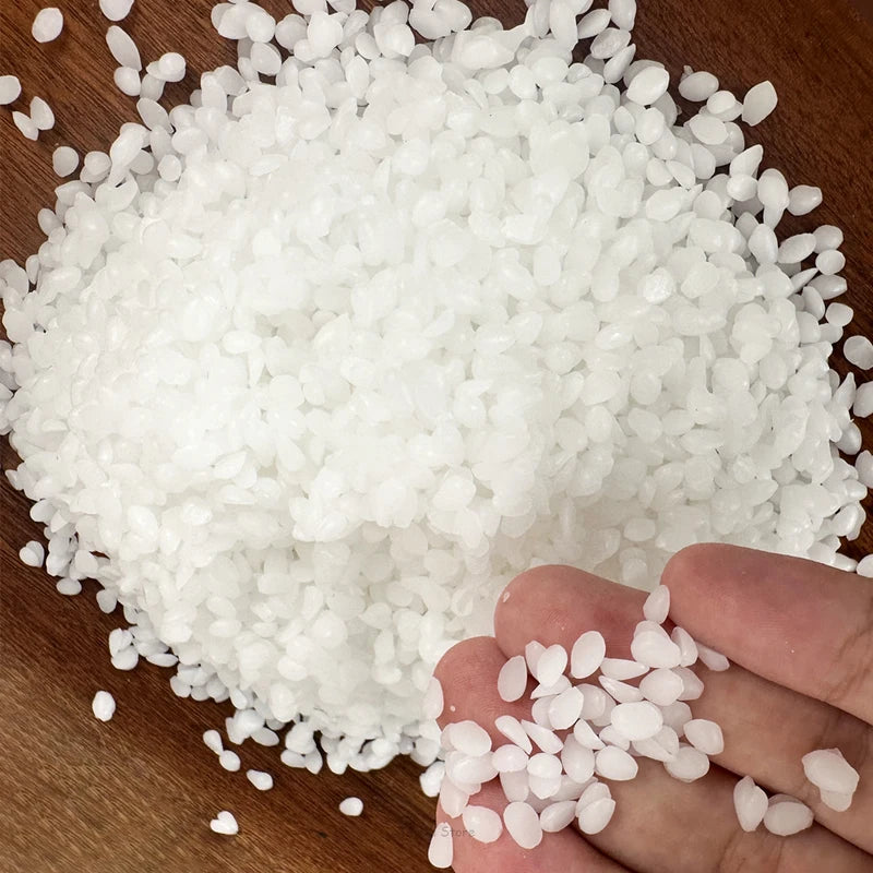 Natural White Beeswax Granular for Candle Making - Odorless Raw Material, DIY Craft Supplies