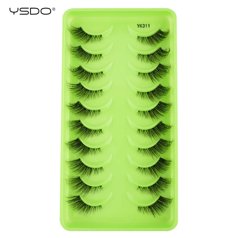 False Eyelashes 3D Mink Fluffy Natural Wispy Reusable Makeup Extensions