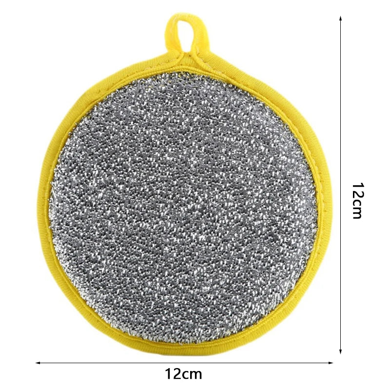 Double Sided Reusable Dishwashing Sponge for Kitchen Cleaning