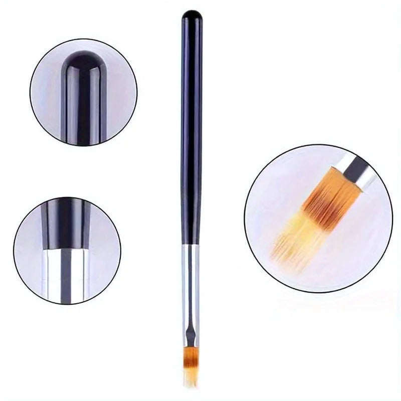 Nail Art Brush Lace Ombre Design Gradient Pen for Acrylic Nail Painting DIY UV Gel Manicure Tools