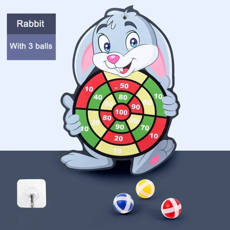 Kids Educational Dart Board with Sticky Balls Indoor Toy Montessori Game for Children