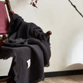 Cotton Blanket with Tassels - Multi-Purpose Sofa Bed Cover & Decor - 200x230cm
