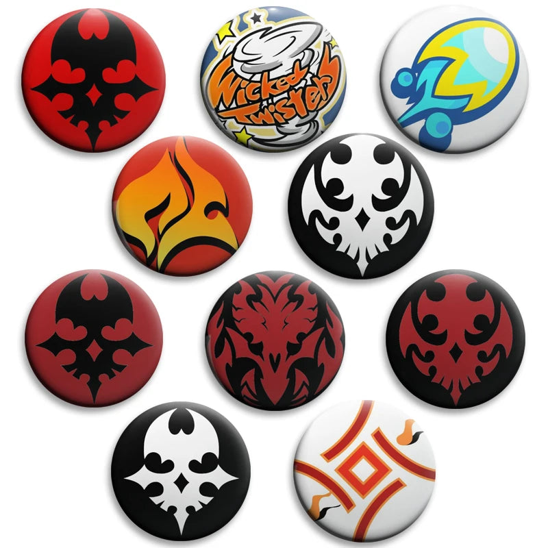 Cartoon Badge Pin with Skull and Creative Design for Clothes Bags Jewelry - Multiple Colors