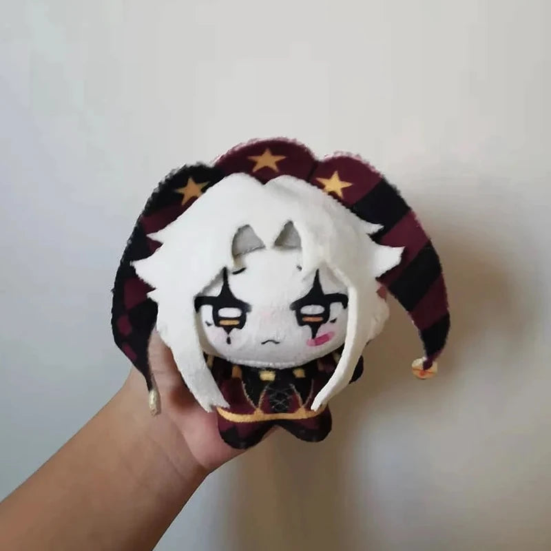 Cute Circus Pierrot Cosplay Plush Doll Soft Cotton Figure Toy for Halloween & Carnival