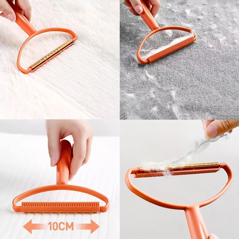 Portable Lint Remover Fabric Hair Pet Hair Scraper Cleaner for Clothes & Carpet