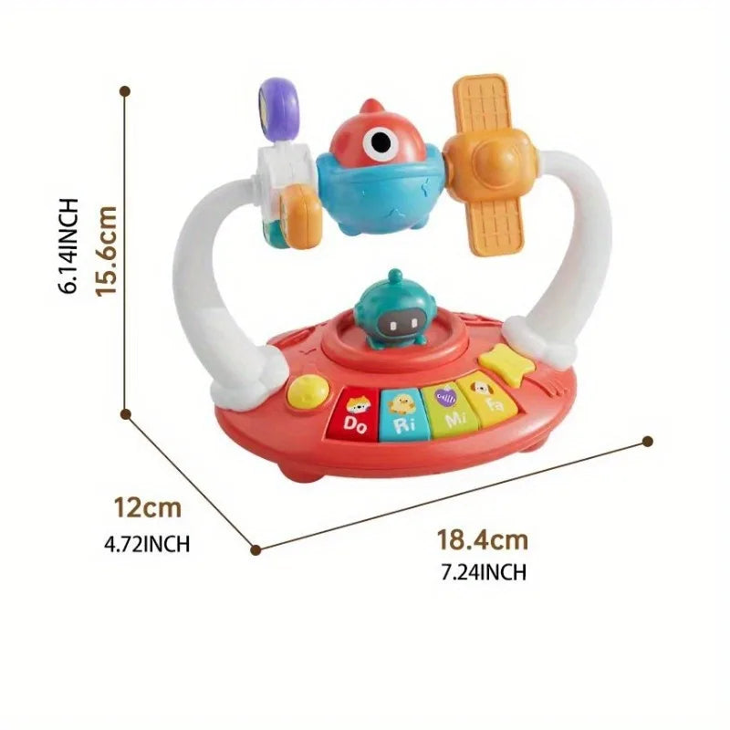 Multifunctional Baby Musical Toy Turtle Phone Electronic Piano Educational Toy for Toddlers