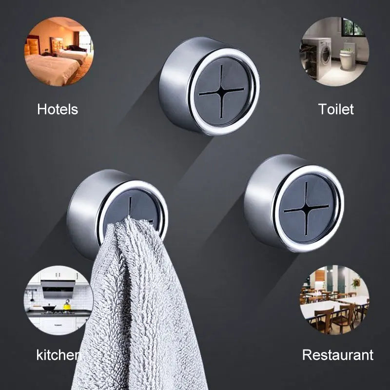 3PCS Wall Hanging Dishcloth Clips Non-Punching Kitchen Storage Hooks